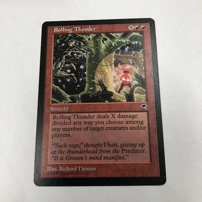 Magic The Gathering Rolling Thunder Tempest Sorcery Common Vintage - Image 1 of 4