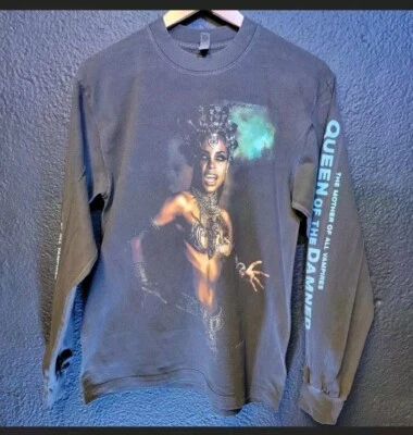 QUEEN OF THE DAMNED Personalizado Manga Larga Estampado en Prenda Shaka Teñida Foto 1 de 4