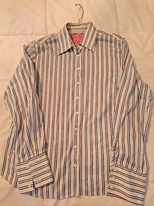 Mult Charles Tyrwhitt Jermyn Street Non-Iron Point/C Button/F Blouse Women US 14 - Picture 1 of 4