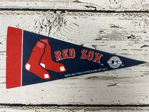 Boston Red Sox Miniature Pennant 2011 MLB Spell Out Logo Mini Flag Banner - 9" - Picture 1 of 4