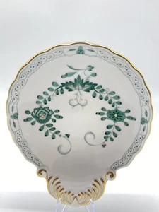 Schale mit Griff Meissen Porzellan Indische Malerei grün  1. Wahl - Imagen 1 de 4