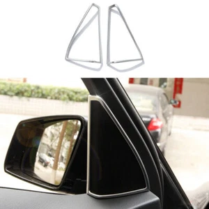 A Pillar Horn Frame Cover Trim 2pcs For Mercedes-Benz GLK 2009-2015 Matte Silver - Picture 1 of 11