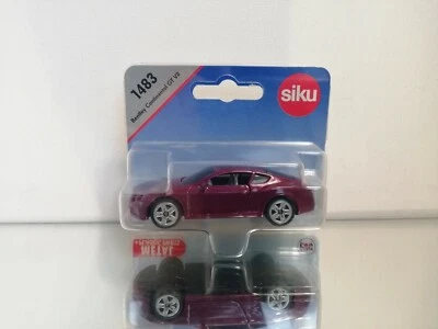 SIKU 1483 BENTLEY CONTINENTAL GT V8 IN VIOLA SU BLISTER - Immagine 1 di 3