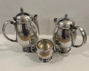 ONEIDA 3-Piece Tea SET Pitchers Creamer Silverplated - Picture 1 of 19