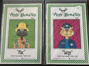 Amy Bradley Designs Kitty City „Mac“ und „Sarge“ Quilt Block Anleitung - Bild 1 von 2