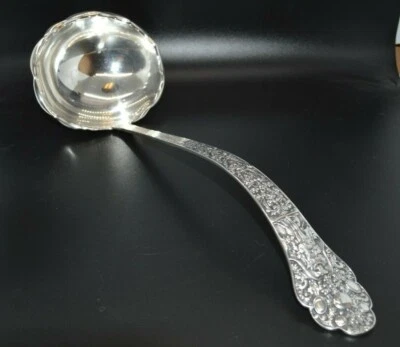 Gorham Medici Old Sterling Silver Soup Ladle - 13 1/4" - 226g - Mono - Image 1 of 4