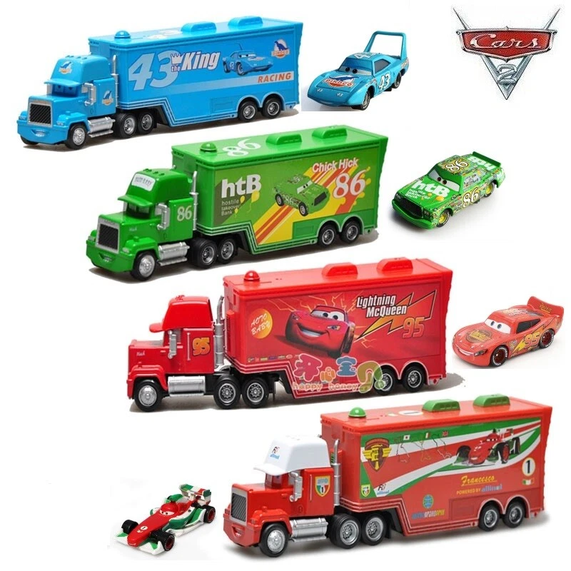MARKENLOS Disney Pixar Auto 1:55 Mcqueen Der König Mack Truck für Racers Metall Spielzeug