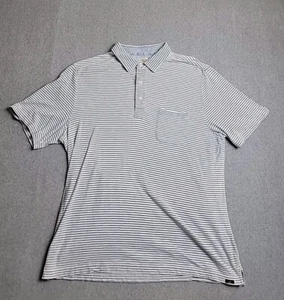 Faherty Poloshirt Herren XL blau gestreift Tasche Golf Baumwolle Preppy Dad Sunwashed - Bild 1 von 11