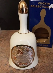 Chokin Happy Anniversary Bell 24kt Gold Rim NO.1560 - Picture 1 of 7