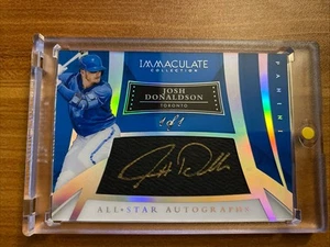 1/1 2015 Josh Donaldson Panini Immaculate Collection All Star Autographs AU, MEM - Picture 1 of 2