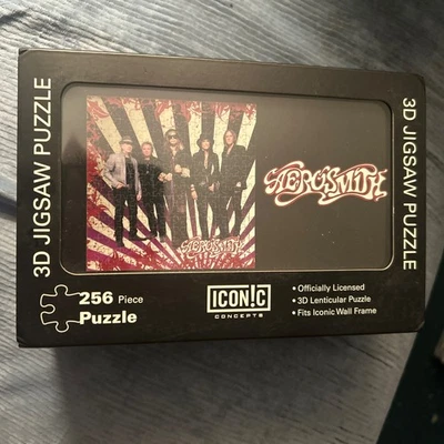 Official Aerosmith Licensed 256 Piece 3D Lenticular Jigsaw Puzzle Brand New - Image 1 of 4