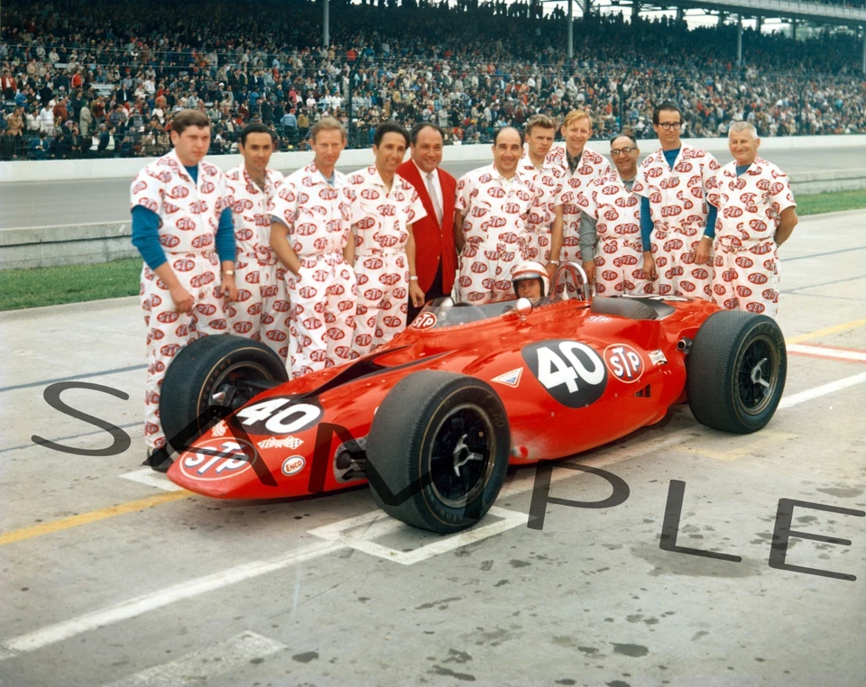 FOTO BRILLANTE 8X10 PARNELLI JONES #40 STP INDY 500 CAR CLOSE UP SHOT #E9 Foto 1 de 1