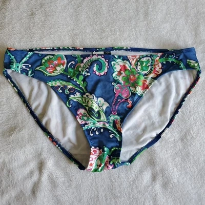 Ralph Lauren Bikini Swim  Bottom Size 14 Floral Pattern Flowers EXC COND - Image 1 of 4