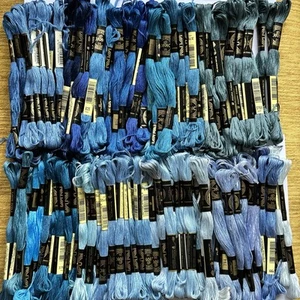 DMC Thread Floss 130+ Skeins Different Colors Blue Saphire Light Dark Tones A130 - Picture 1 of 2
