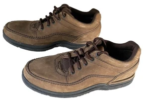 Rockport World Tour Classic Men’s Size 10W Wide Brown Lace Up Casual Shoes - Picture 1 of 7
