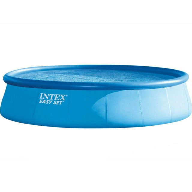 Intex 18ft x 48in Easy Set Pool with Filter Pump, Ladder, Ground Cloth & Cover
