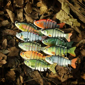 1PC Multi Jointed Fishing Lure Wobbler Swimbait Hard Bait 8cm/13g Tackle Bass - Picture 1 of 23