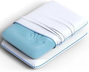 2 Pk Cooling Bed Pillows for Sleeping, 2 Memory Foam Cooling Pillows for Back, S - Picture 1 of 5
