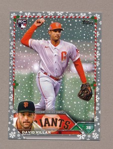 David Villar RC 2023 Topps Holiday Metallic Parallel #H161 Giants