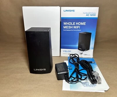Linksys VLP0101B Velop AC1200 Dual-Band Mesh WiFi Router - Black - Image 1 of 4