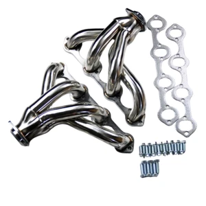 Stainless Steel Small Block Hugger Manifold Headers For Ford 289 302 351 V8 Merc - Foto 1 di 6