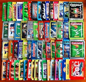BUSTINE PACKETS PACK TÜTEN SOBRES FIGURINE PANINI CALCIATORI SIGILLATE/SEALED - Zdjęcie 1 z 64