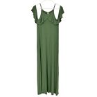 Bee Unique Women's XL Green Long Dress Pullover Swing Dress