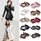 Adjustable Cuff Bands Strap Faux Leather Coat Sleeve Buckles  Women