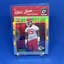 2016 Panini Donruss Optic Chris Jones RC Rookie Card Silver Prizm #109 Chiefs