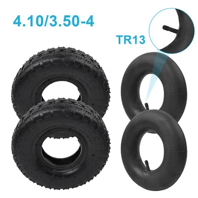 2 Stück Ersatzmantel Reifen Schlauch für Luftrad 4.10/3.50-4 Zoll Sackkarre TR13 - Bild 1 von 4