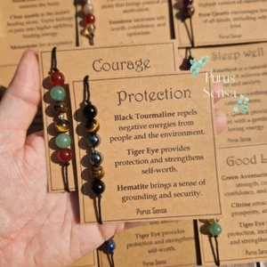 genuine crystal bracelet for calm protection good luck success grief uplifting - Picture 1 of 10