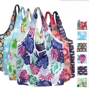 Shopping Bags Large Reusable Foldable Ladies Eco Tote Handbag Fold Away Bags - Picture 1 of 42