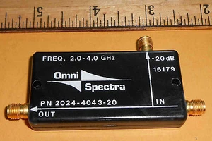 2024-4043-20 OMNI-SPECTRA WAVEGUIDE ASSEMBLY 2.0-4.0GHz NEW OLD STOCK - Bild 1 von 6