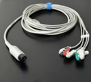 IVY 7800 ECG Cavo ECG 6 pin 4 piedini Grabbers AHA - Spedizione in giornata - Foto 1 di 4