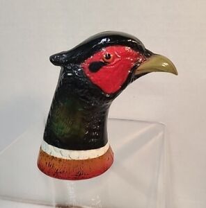 Vintage Scott Products Ring Necked Pheasant Head Metal Bottle Opener 4" Tall