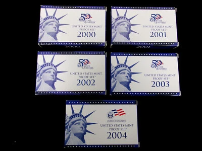 2000-2004 United States Mint Proof Set and State Quarter Proof Coins. USPC00BB - Image 1 of 4