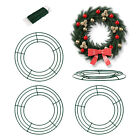 4pcs Home Wreath Frame Party New Year Metal Wire Hanging Decor Wedding DIY Craft