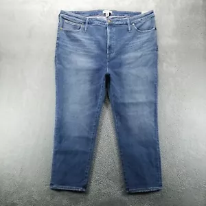 Madewell Jeans Womens 37P Blue Perfect Vintage Straight Mid Rise Medium Wash - Picture 1 of 12