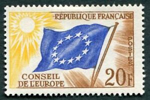 FRANCE Council of Europe 1958 20f SGC3 mint MH FG Council Flag ##W16