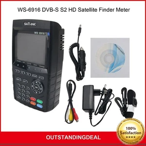 Original SATLINK WS-6916 DVB-S S2 HD Satellite Finder Meter with MPEG-2 MPEG-4 - Picture 1 of 8