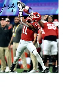 FOTO FIRMADA 8X10 DE ARRIAN SMITH GEORGIA BULLDOGS WR CON CERTIFICADO DE AUTENTICIDAD #2 - Imagen 1 de 1