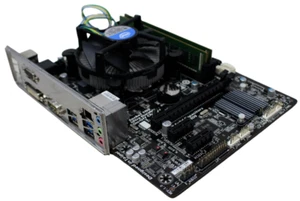 Gigabyte GA-H81M-D2V Socket LGA1150 G3220 3.00GHz 4GB DDR3 Motherboard Inc VAT - Photo 1/3