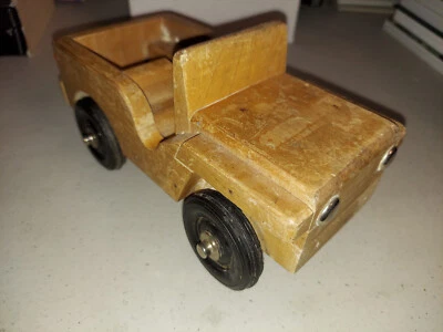 Vintage Childcraft Equipment Co. Wooden JEEP truck RARE - Image 1 of 4