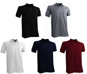 Styllion Big and Tall - Men's Jersey Polo Shirts - Heavy Weight - Collar - PJSS - Picture 1 of 18