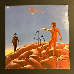 Geddy Lee disco LP in vinile firmato Hemispheres (autografo Music Rock Band) - Foto 1 di 2