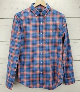Vineyard Vines Performance Plaid Slim Fit Tucker Shirt Men's Size Small - Picture 1 of 5