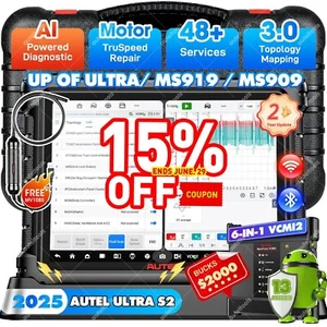 Autel Scanner MaxiSYS Ultra S2 6-In-1 Diagnostic Scanner Kit Upgraded MS Ultra - Picture 1 of 20