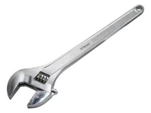Faithfull Chrome Adjustable Spanner 375mm 15in Capacity 45mm FAIAS375MC - Picture 1 of 2