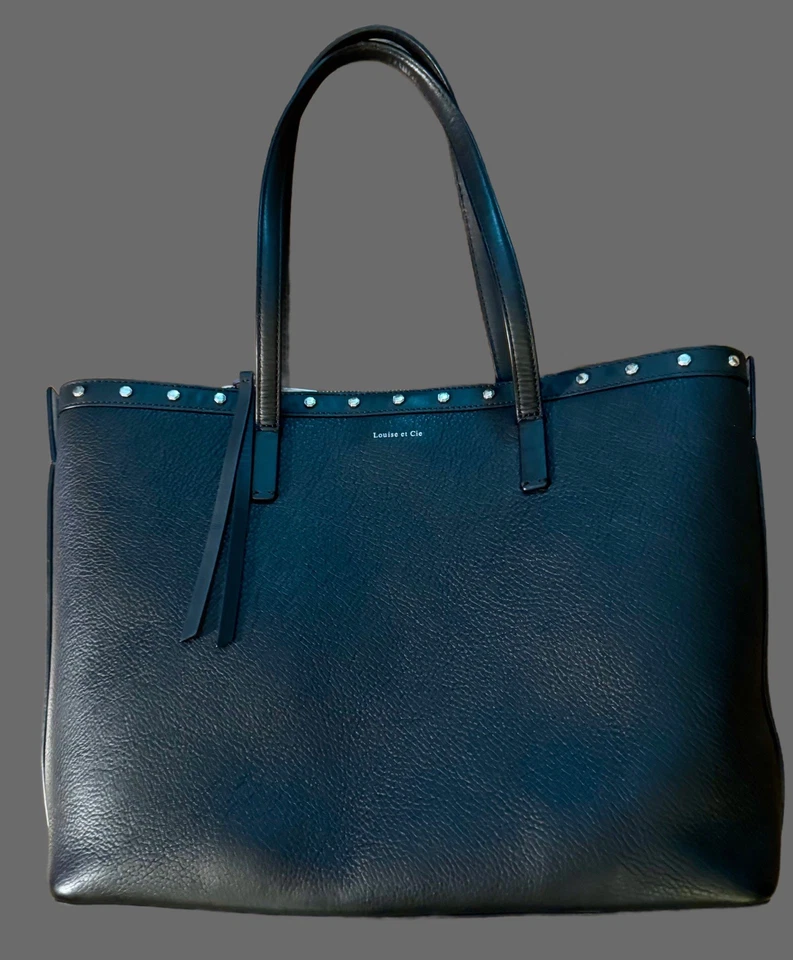 Bolso de mano Louise et Cie negro con tachuelas  Foto 1 de 4