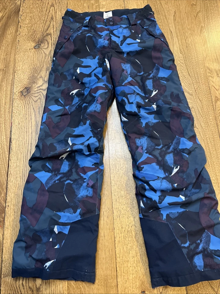 Pantalones de esquí para nieve Patagonia Snowbelle H2NO aislados azul/púrpura, para niña talla L/12 Foto 1 de 4